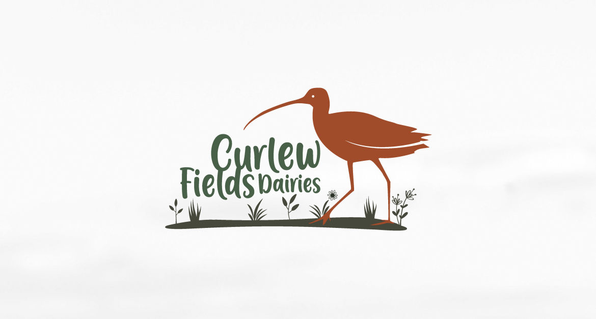 Curlew Fields Dairies - Logo Design